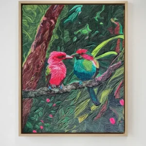 deux oiseaux tropicaux